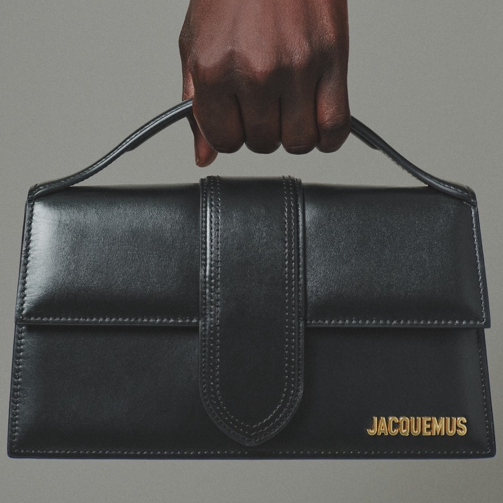 Jacquemus, The Grande Bambino, Black Leather Crossbody, Satchel Handbag 🖤 - Picture 10 of 10